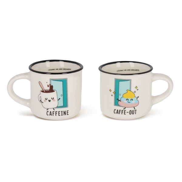 2 Tazzine Da Caffe Espresso For Two - Poo - Realizzandoo