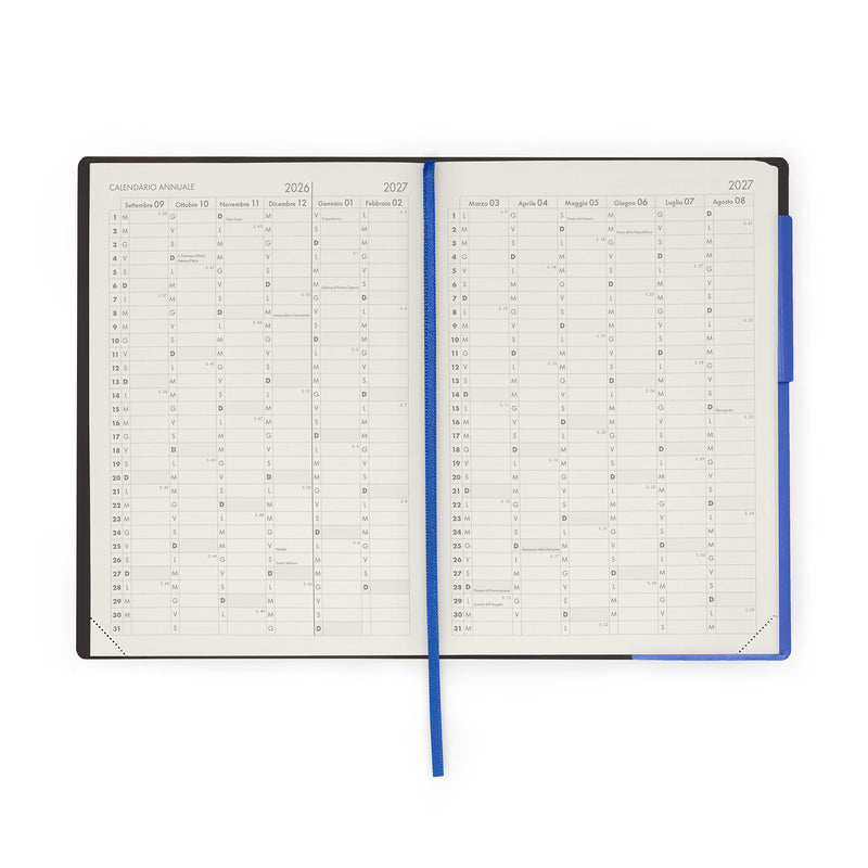 Agenda del Docente Settimanale 13 Mesi 2026/2027 - Eclectic Blue