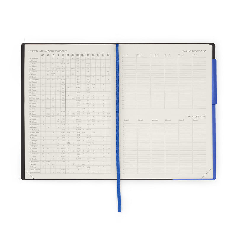 Agenda del Docente Settimanale 13 Mesi 2026/2027 - Eclectic Blue