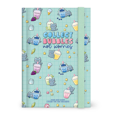 Agenda Giornaliera 16 Mesi 2026/2027 Medium - Kitty Bubble Tea