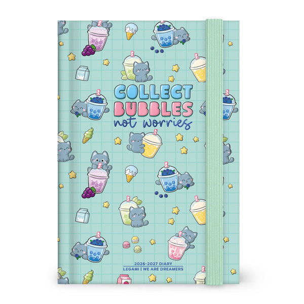 Agenda Giornaliera 16 Mesi 2026/2027 Medium - Kitty Bubble Tea