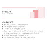 Agenda Giornaliera 16 Mesi 2026/2027 Medium - Teddy Bear Pink