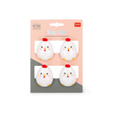 Bag Clips Set Di Clip Chiudi Pacco - Hen - Realizzandoo