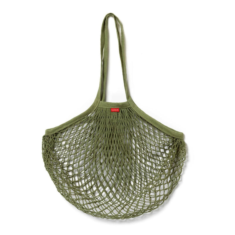 Cotton Mesh Bag Borsa A Rete In Cotone - Green - Realizzandoo