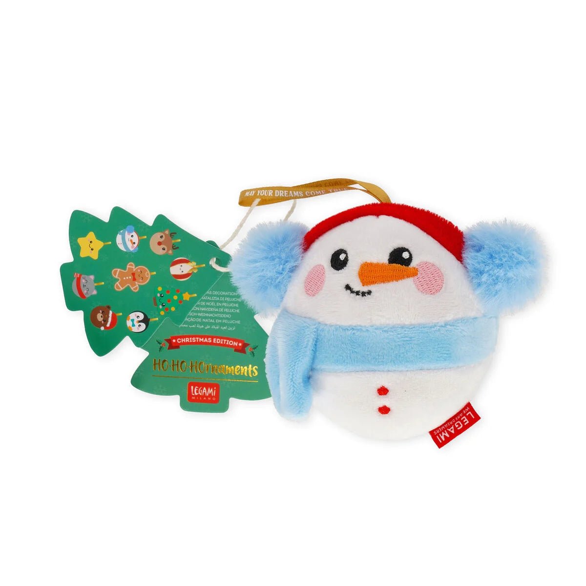 Decorazione Natalizia di Peluche - Snowman - Oh - Oh - Ohrnaments - Realizzandoo