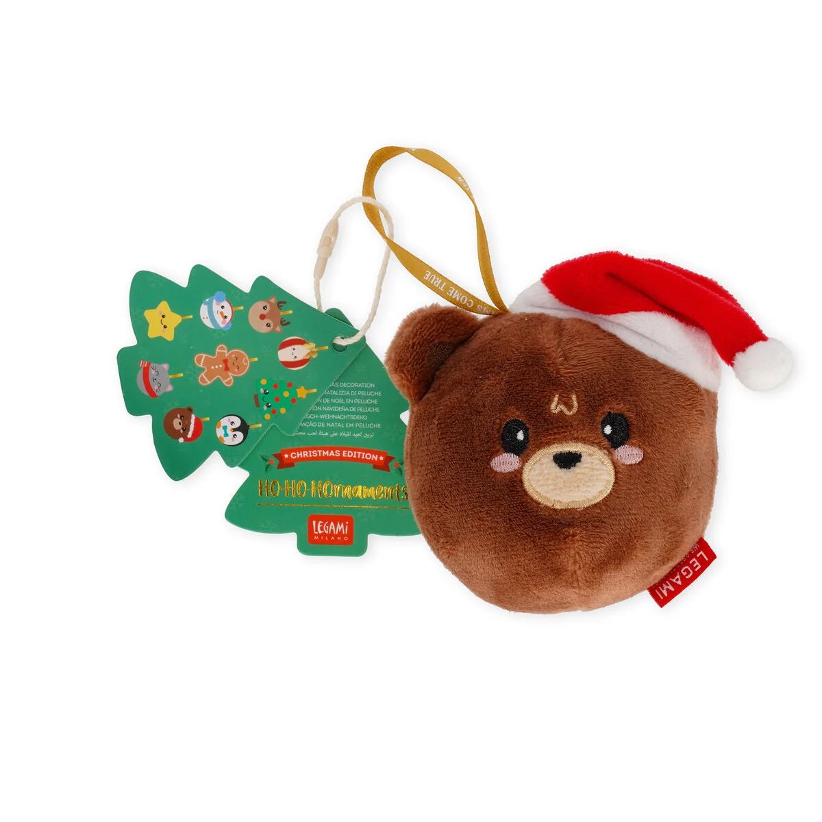 Decorazione Natalizia di Peluche - Teddy Bear - Oh - Oh - Ohrnaments - Realizzandoo
