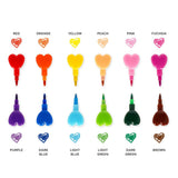 Dream In Colour 12 Pastelli Impilabili - Heart - Realizzandoo