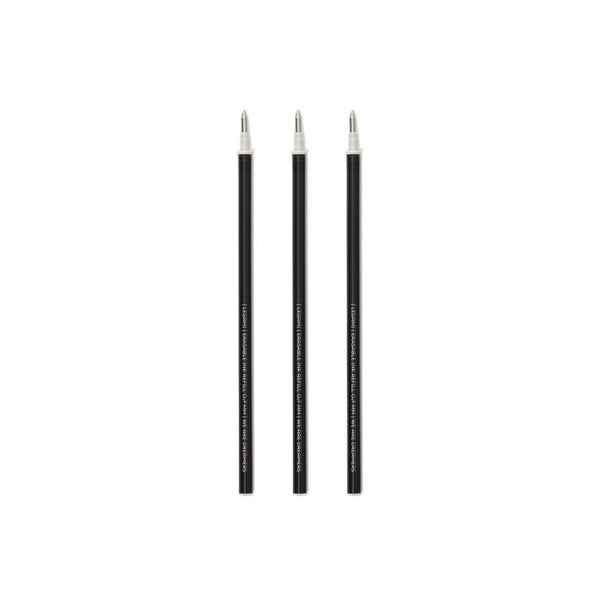 Erasable Pen Refills 3 Refill Penna Gel Cancellabile - Black - Realizzandoo