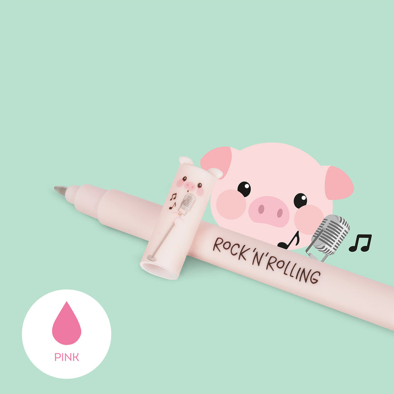 Erasable Pen Set di 4 Penne Gel Cancellabili - Farm Sweet Farm