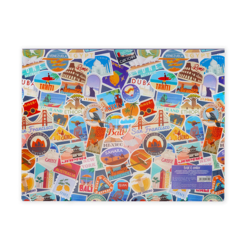 Fold & Order Cartelletta Portadocumenti - Travel Stickers