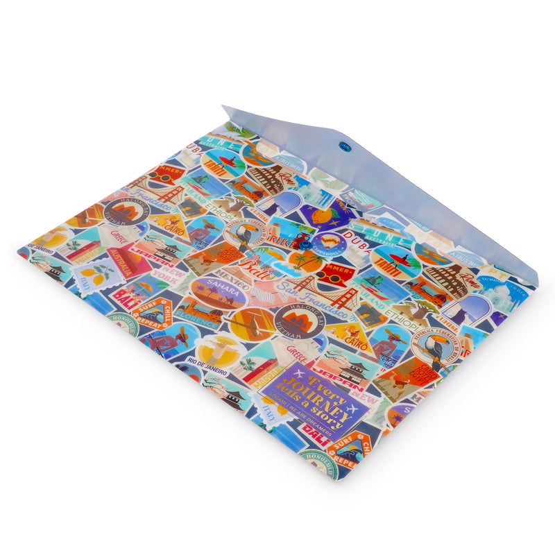Fold & Order Cartelletta Portadocumenti - Travel Stickers