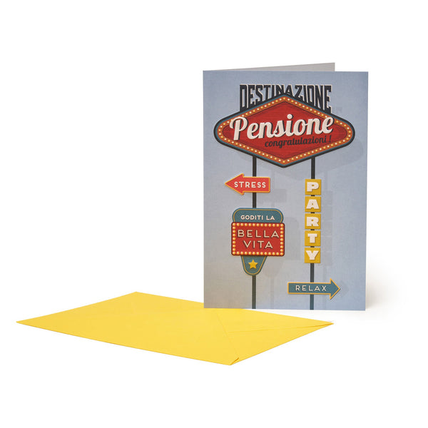 Greeting Card - Pensione Lui - Realizzandoo