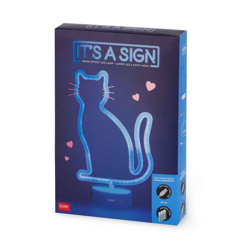 It's A Sign Lampada Led A Effetto Neon - Kitty - Realizzandoo