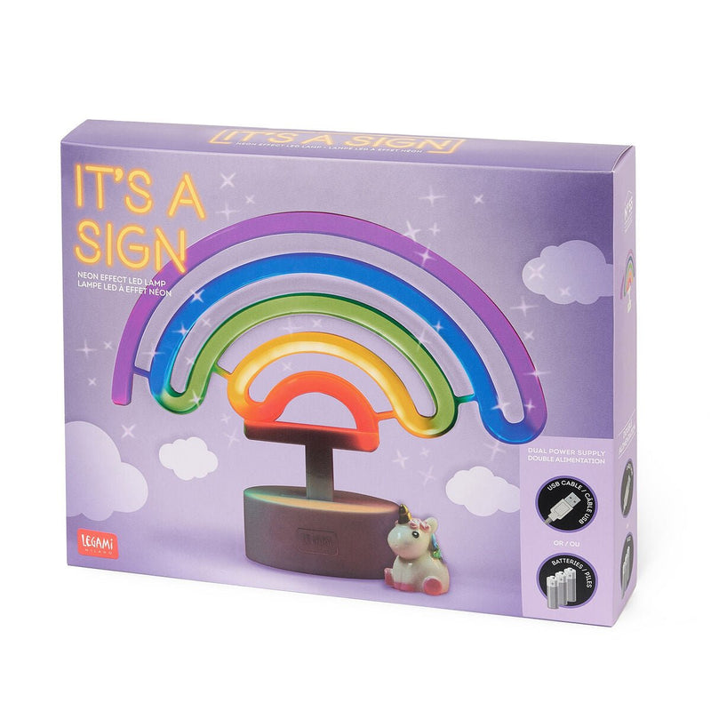 It's A Sign Lampada Led A Effetto Neon - Rainbow - Realizzandoo