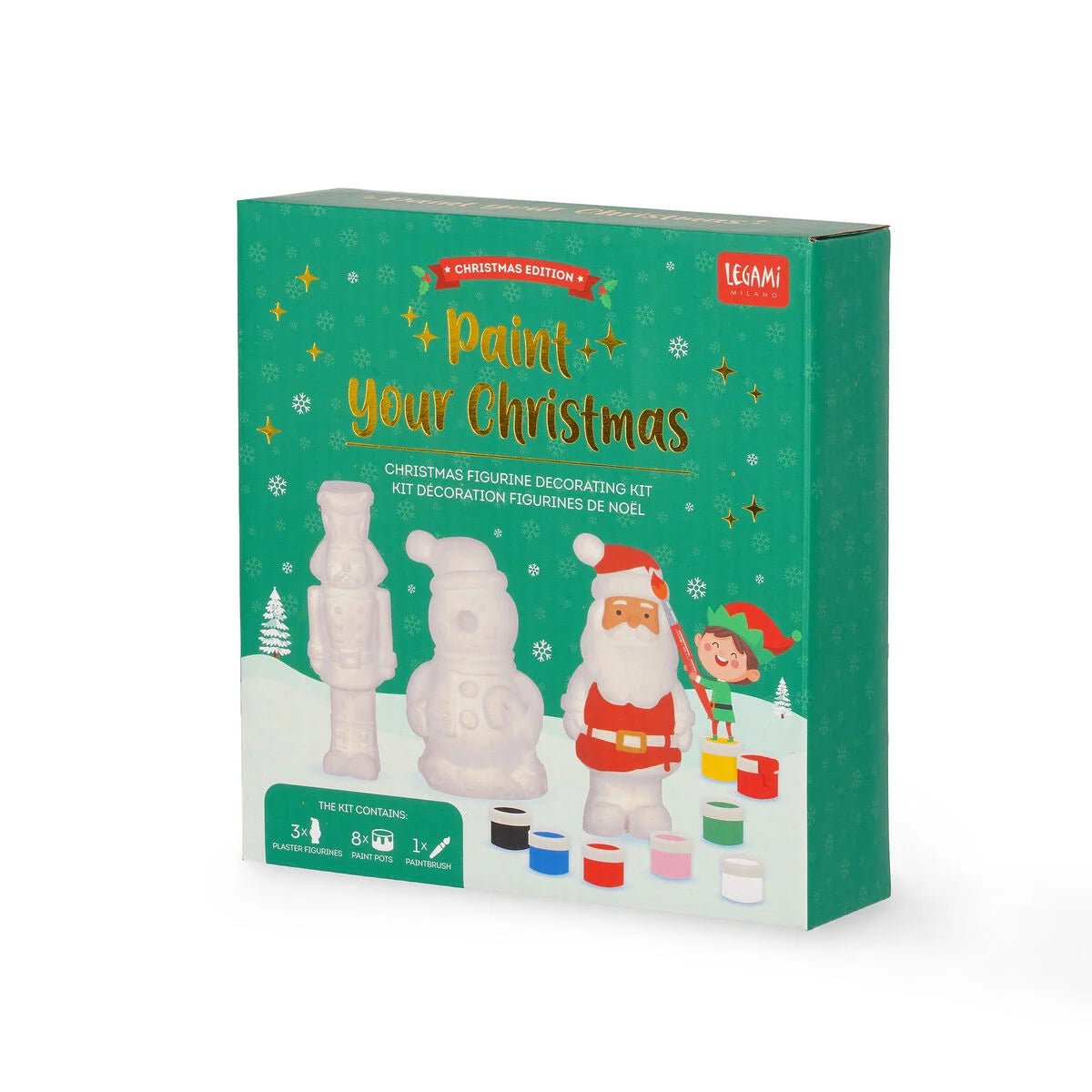 Kit Decorazione Statuette di Natale - Paint Your Christmas - Realizzandoo
