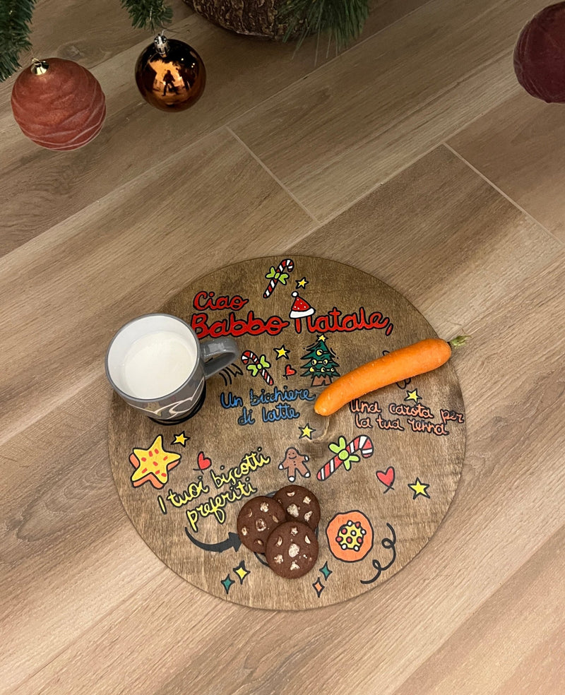 Kit LATTE E BISCOTTI Di Babbo Natale - Realizzandoo