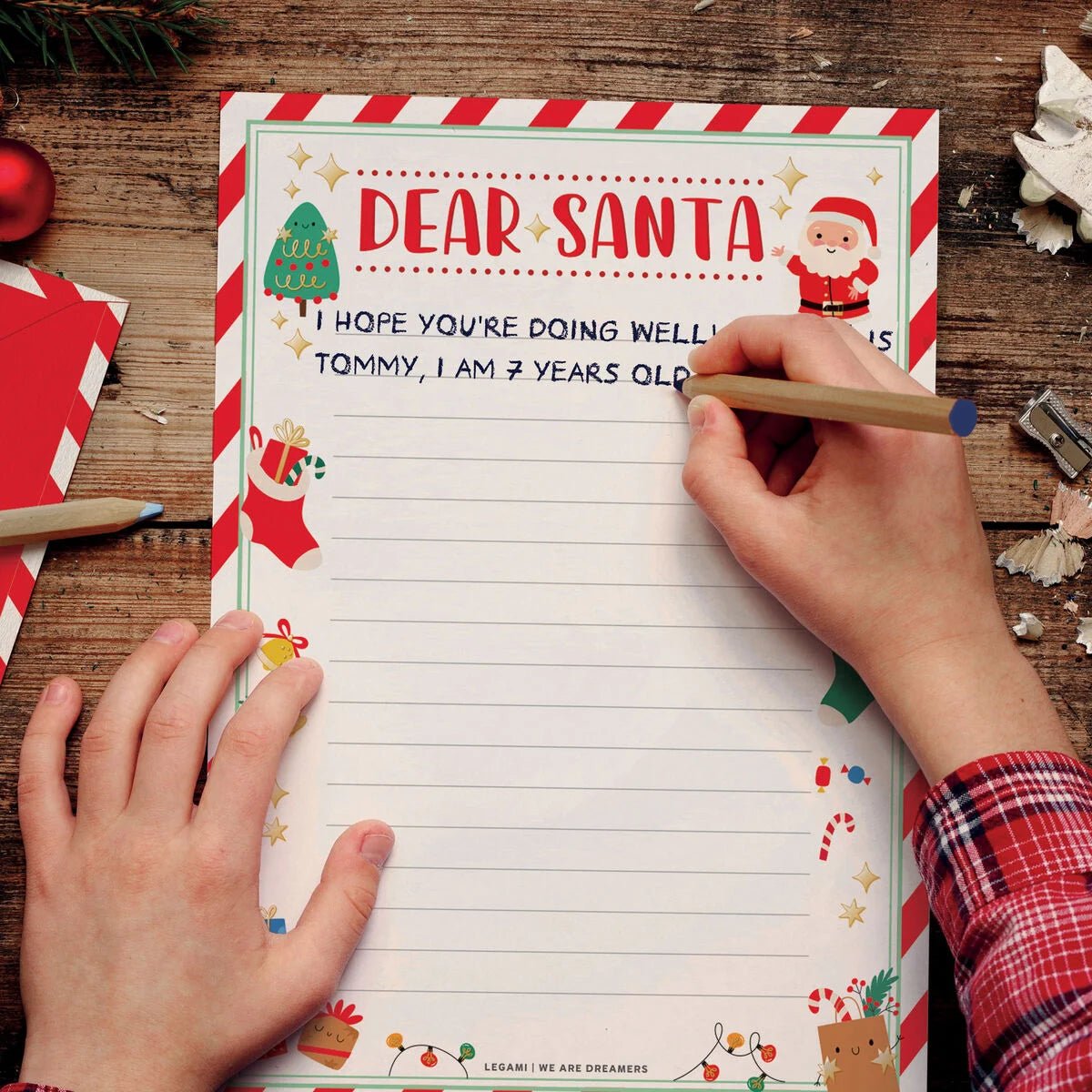 Kit per Lettera a Babbo Natale - Legami - Realizzandoo
