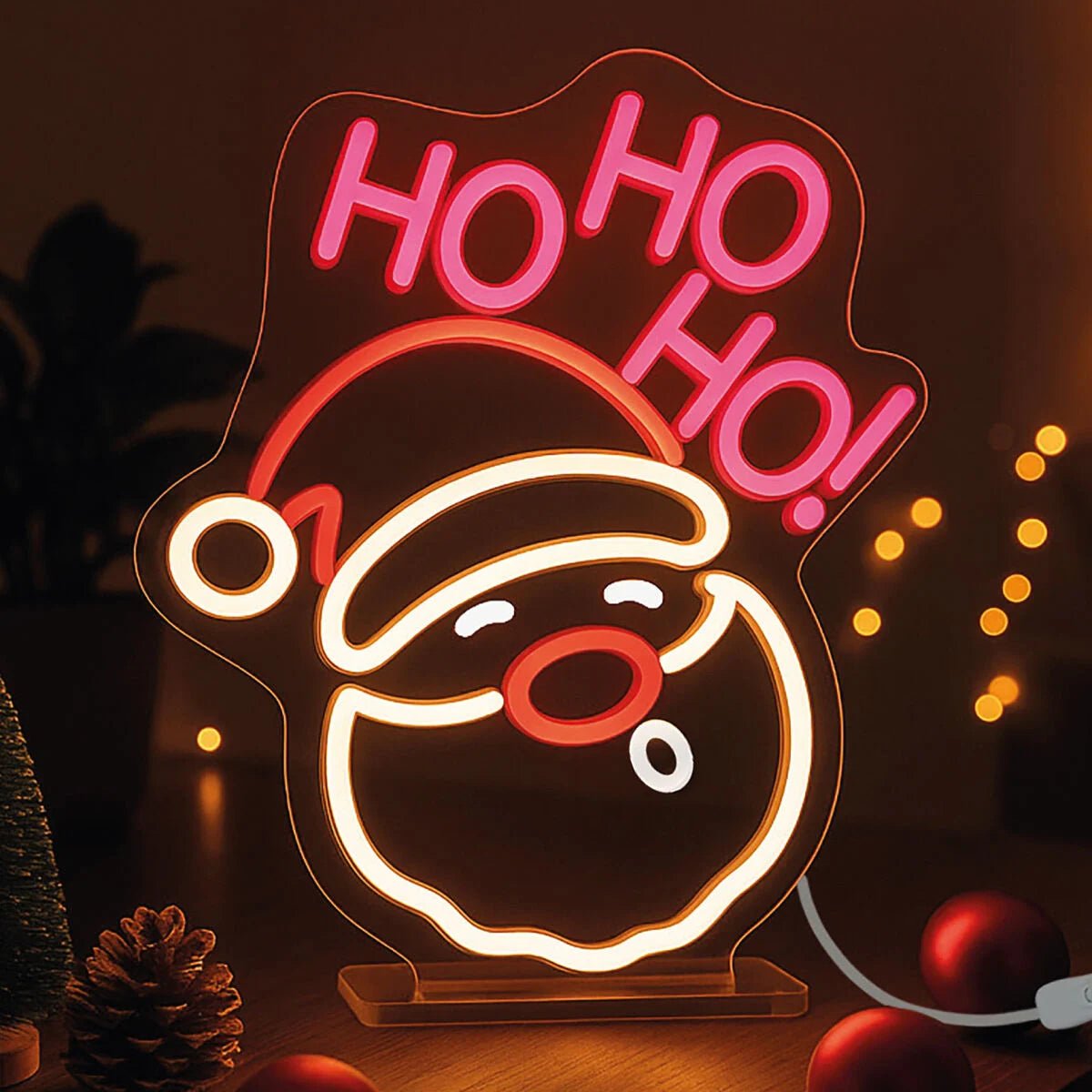 Lampada Led Effetto Neon - Santa Claus - It's a Sign - Realizzandoo