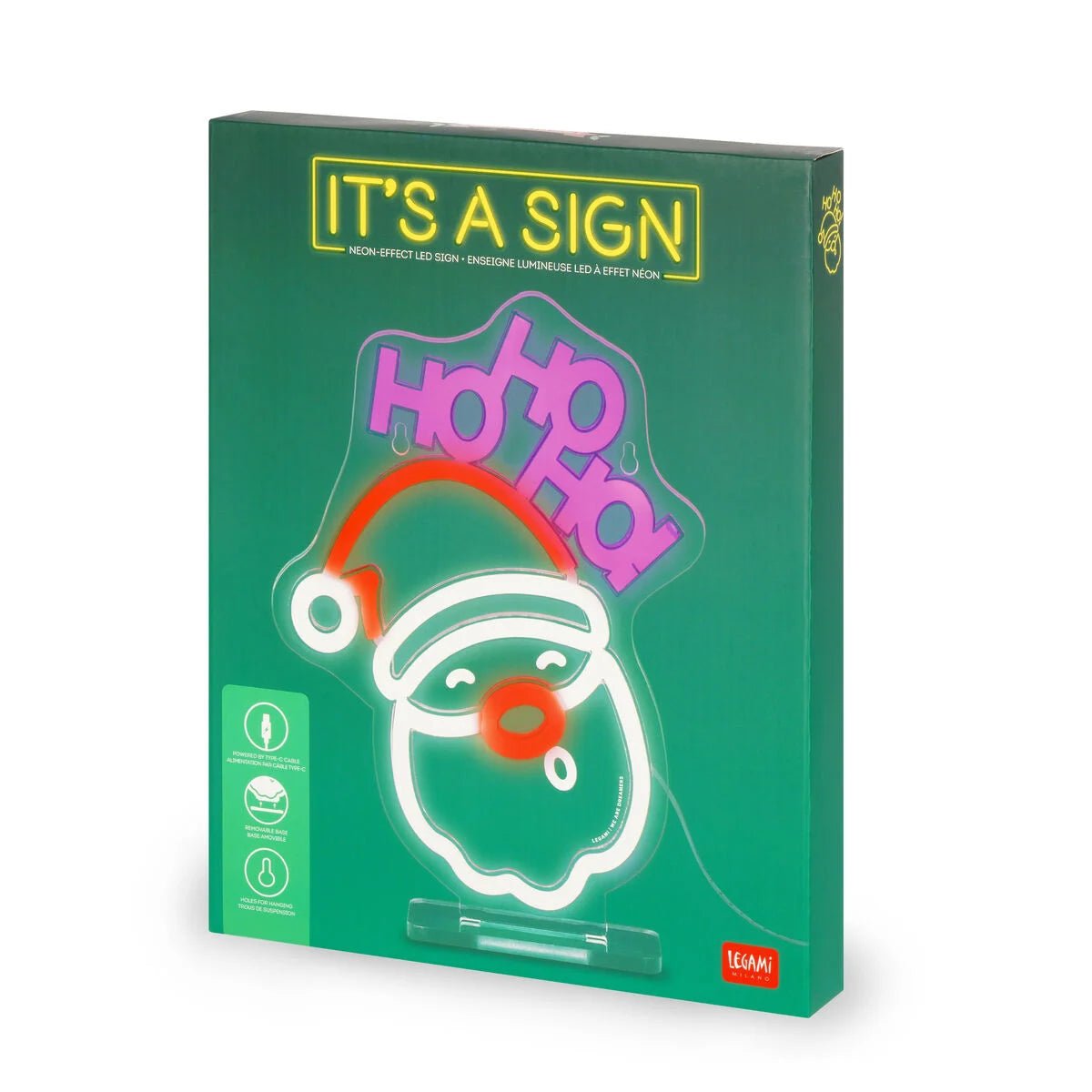 Lampada Led Effetto Neon - Santa Claus - It's a Sign - Realizzandoo