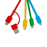 Link Up Cavo di Ricarica Portachiavi 6 in 1 - Rainbow