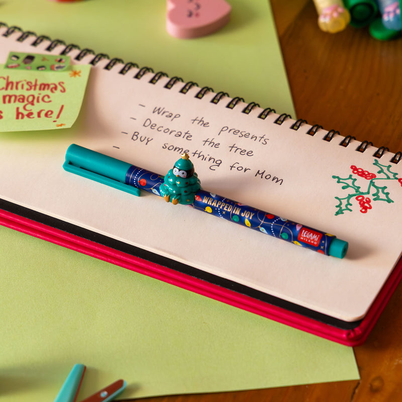 Lovely Friends Set di 2 Penne Gel con Animaletto - Jingle All the Way