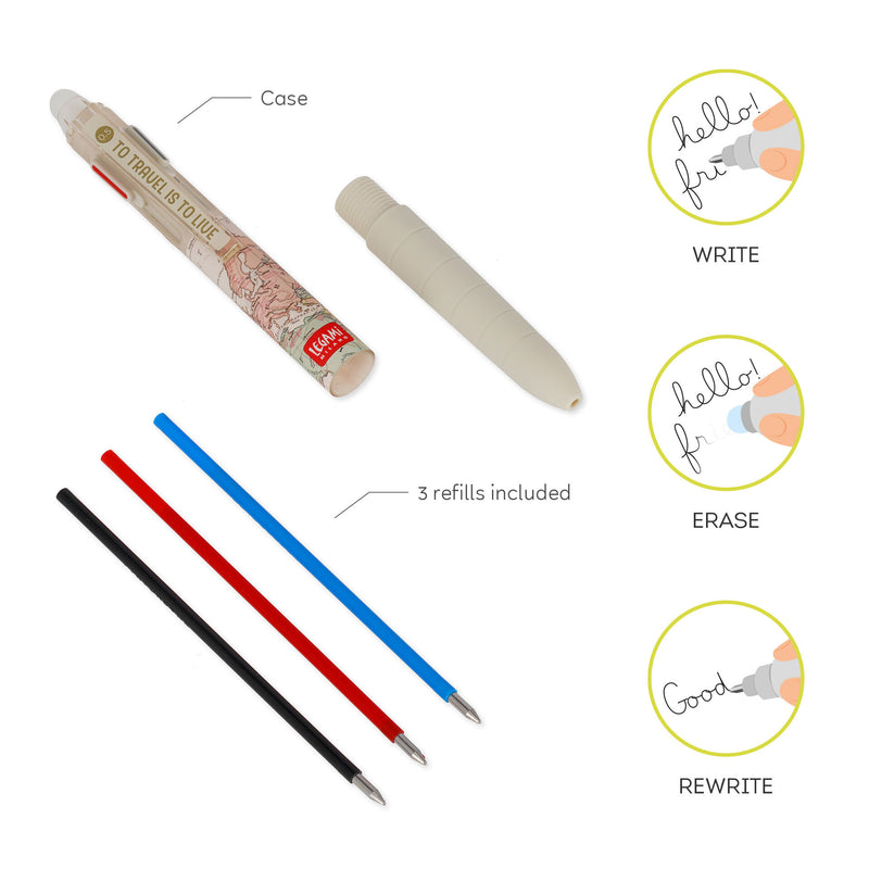 Make Mistakes Penna Gel Cancellabile 3 Colori - Travel