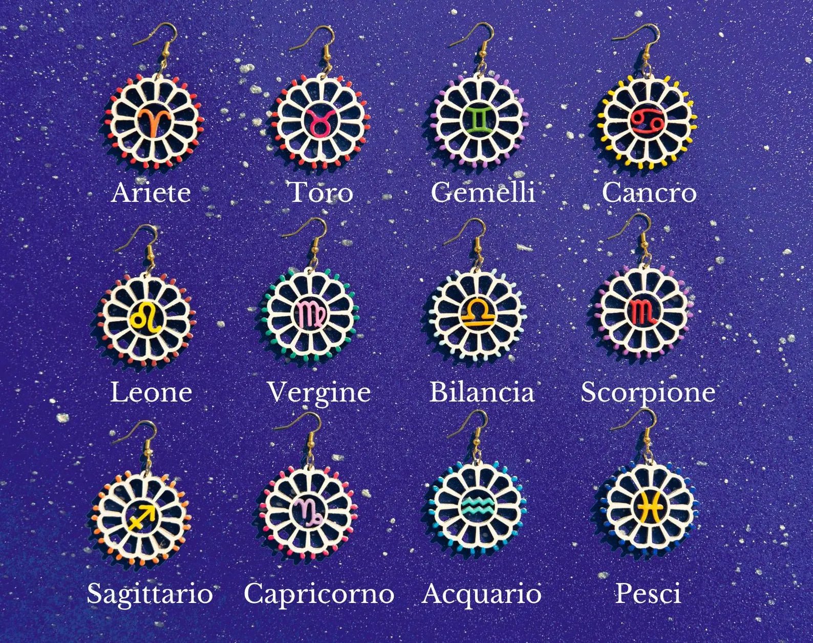 Orecchini LaLuminàra x Realizzandoo - Segni Zodiacali - Realizzandoo