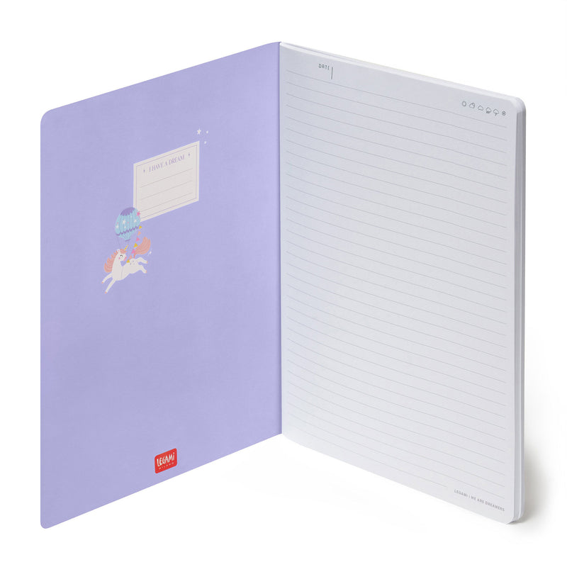 Quaderno a Righe B5 - Unicorn