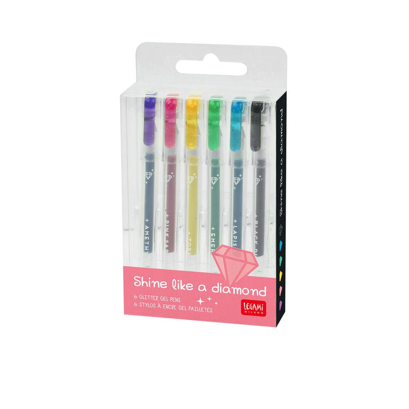 Shine Like A Diamond 6 Mini Penne Gel Glitterate - Multicolor - Realizzandoo