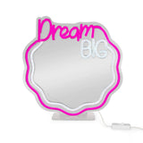 Specchio Luce Led Effetto Neon It's A Sign - Dream Big - Realizzandoo
