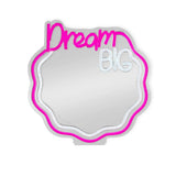 Specchio Luce Led Effetto Neon It's A Sign - Dream Big - Realizzandoo