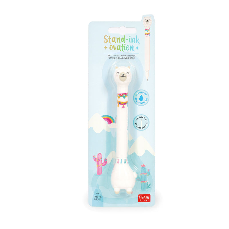 Stand-Ink Ovation Penna a Sfera con Base - Llama