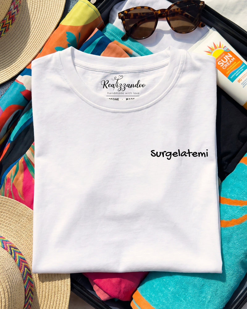 Maglietta Surgelatemi - T-shirt Ironica