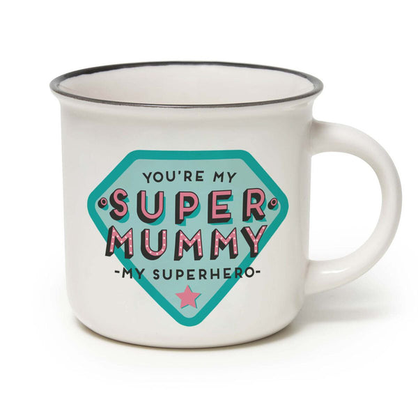 Tazza In Porcellana New Bone China Cup - Puccino - Super Mummy - Realizzandoo