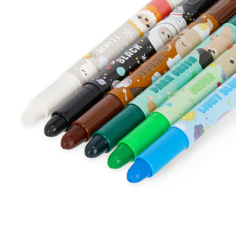 Teddy Friends Set di 12 Pastelli a Cera a Rotazione - Teddy Bear