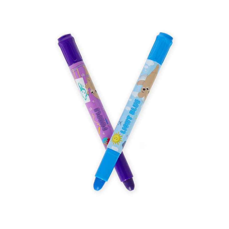 Teddy Friends Set di 12 Pastelli a Cera a Rotazione - Teddy Bear