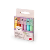 Teddy'S Style Set Di 6 Mini Evidenziatori - Teddy Bear - Realizzandoo