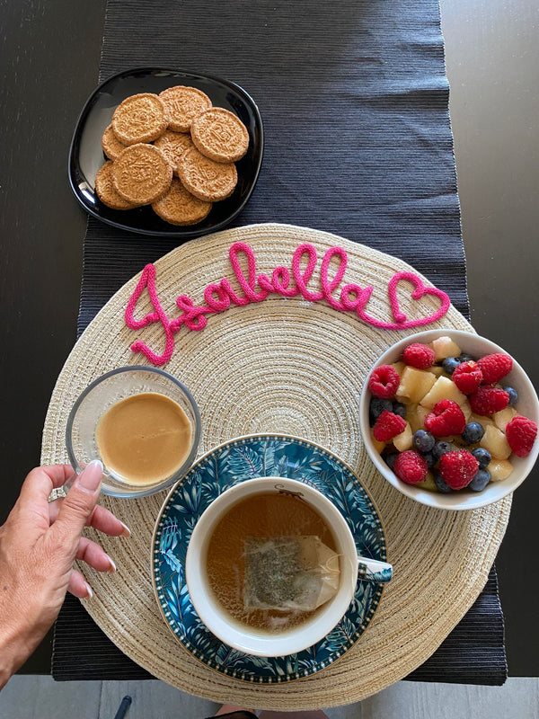 Tovaglietta Americana Personalizzata con Nome - Realizzandoo