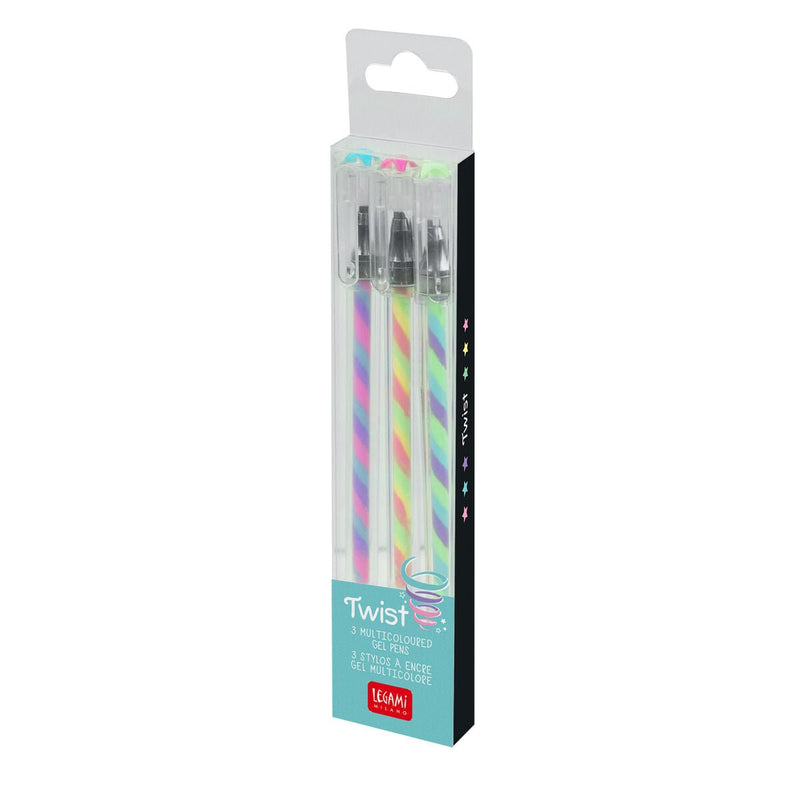 Twist Set Di 3 Penne Gel Multicolore - Multicolor - Realizzandoo