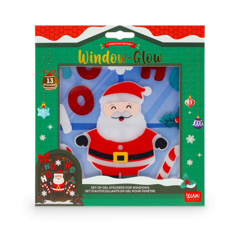 Window-Glow Set di 10 Adesivi in Gel per Finestra - Gingerbread