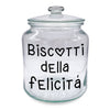 Biscottiera con scritta 