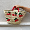 Borsa Cherries con dettagli in uncinetto - Realizzandoo