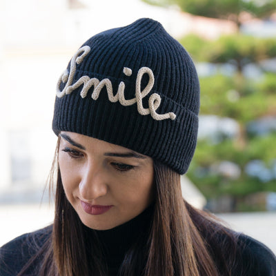 Gorro de invierno personalizado con nombre o texto